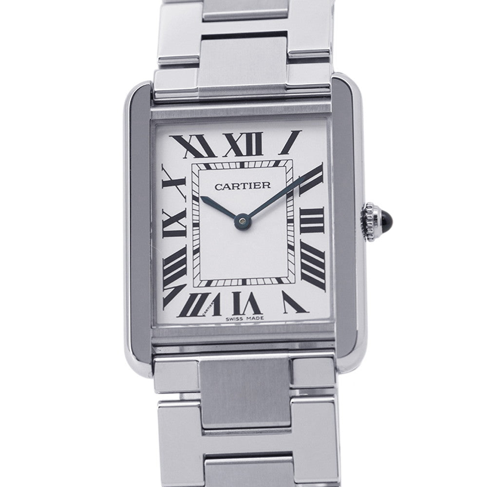 CARTIER Tank Solo LM H34.8mm×W27.4mm Stainless Steel Silver DialW5200014