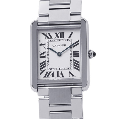 CARTIER Tank Solo LM H34.8mm×W27.4mm Stainless Steel Silver DialW5200014