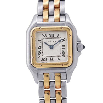 CARTIER PANTHERE SM 2 Row H30mm×W22mm Stainless Steel K18YG Ivory DialW25029B6