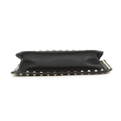 Valentino Garavani RockStudded Shoulder Bag BlackTW2B0E86YRK_0NO Leather Size Small