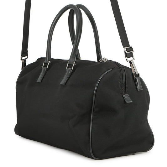 GUCCI 2WAYTravel Bag Black114674 Nylon Canvas Leather