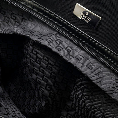 GUCCI 2WAYTravel Bag Black114674 Nylon Canvas Leather