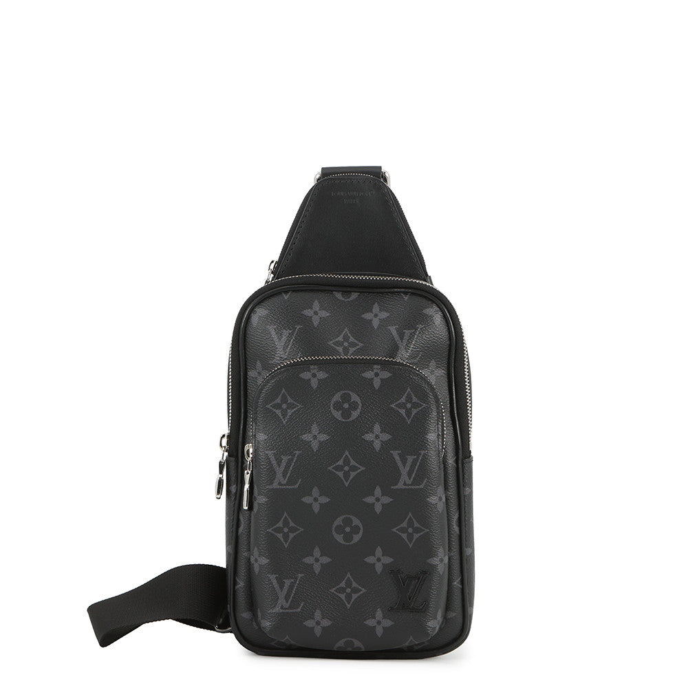LOUIS VUITTON Avenue Sling Bag NoirM47137 Monogram Eclipse Size PM