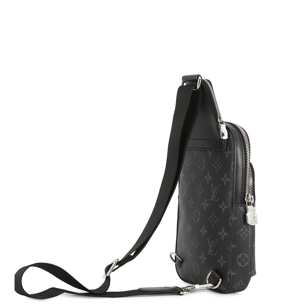 LOUIS VUITTON Avenue Sling Bag NoirM47137 Monogram Eclipse Size PM