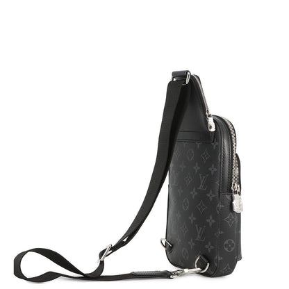 LOUIS VUITTON Avenue Sling Bag NoirM47137 Monogram Eclipse Size PM