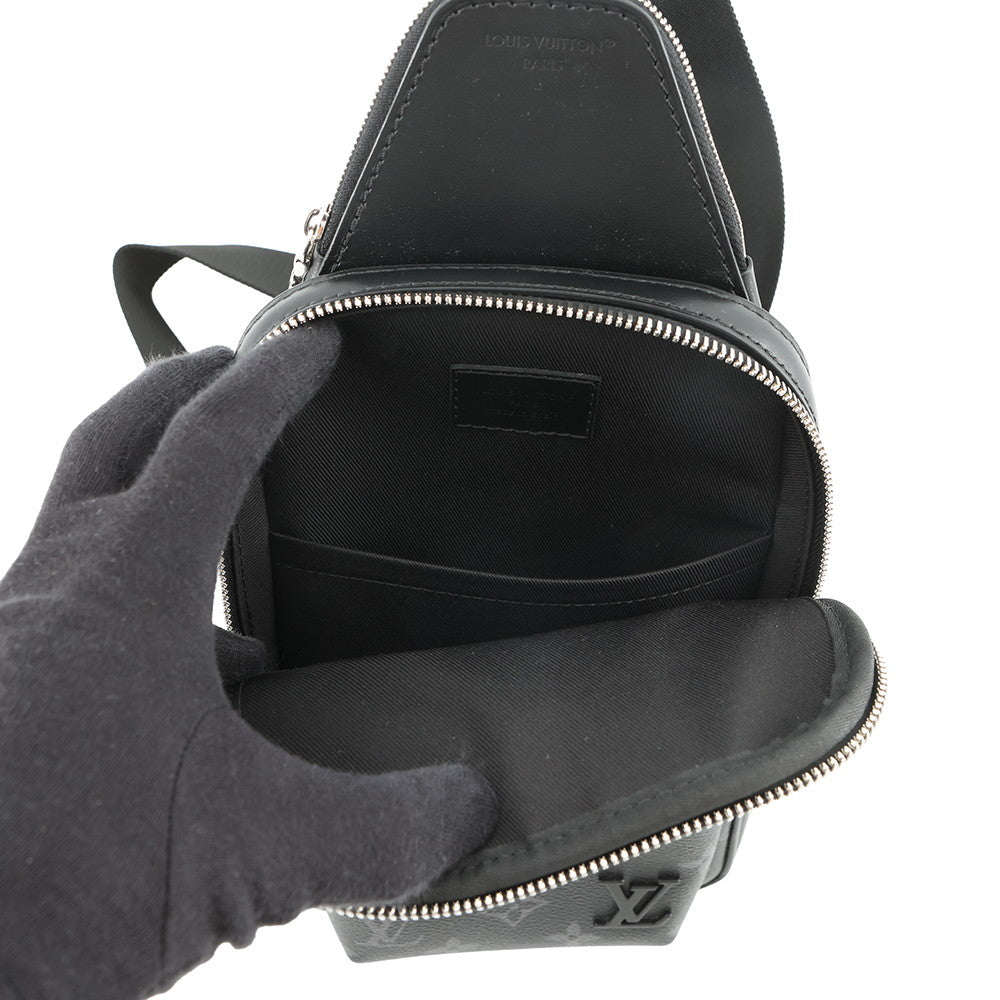 LOUIS VUITTON Avenue Sling Bag NoirM47137 Monogram Eclipse Size PM