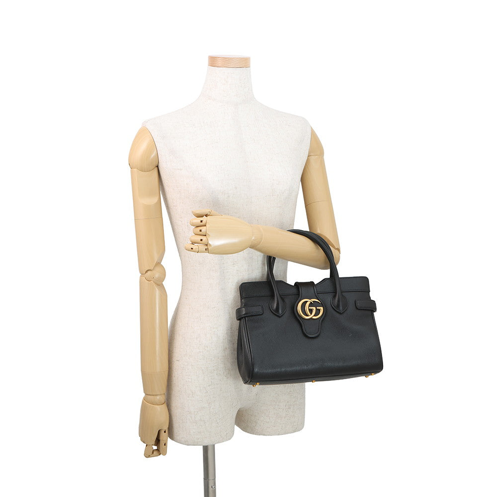 GUCCI 2WAYHandbag Black658450 498879 Leather