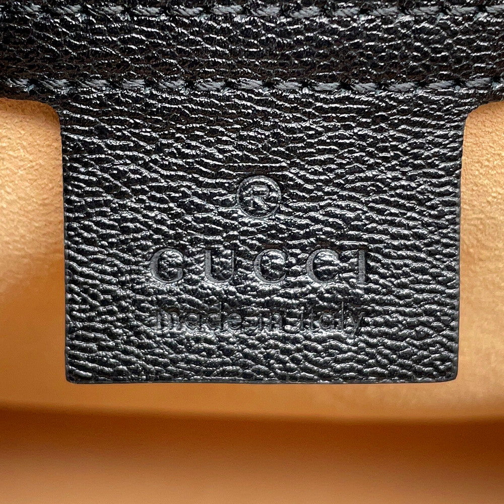 GUCCI 2WAYHandbag Black658450 498879 Leather
