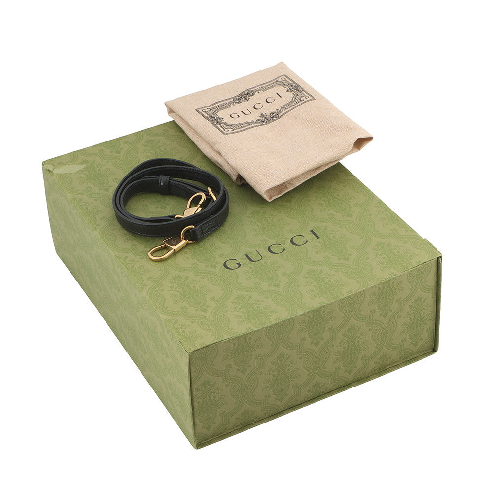 GUCCI 2WAYHandbag Black658450 498879 Leather