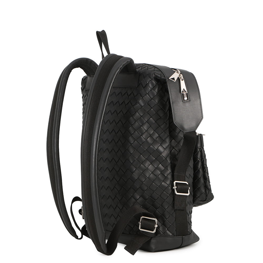 Bottega Veneta INTRECCIATO Backpack Black653118 Leather