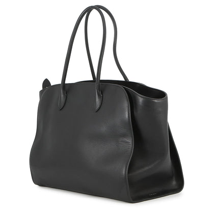 The Row Marlo Tote Bag Black Leather