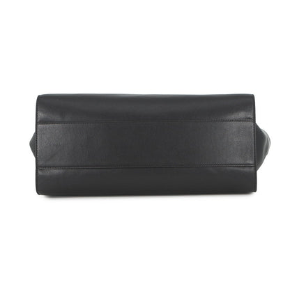 The Row Marlo Tote Bag Black Leather