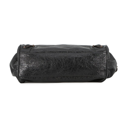 BALENCIAGA Lu City Shoulder Bag Black845704 1000 Leather