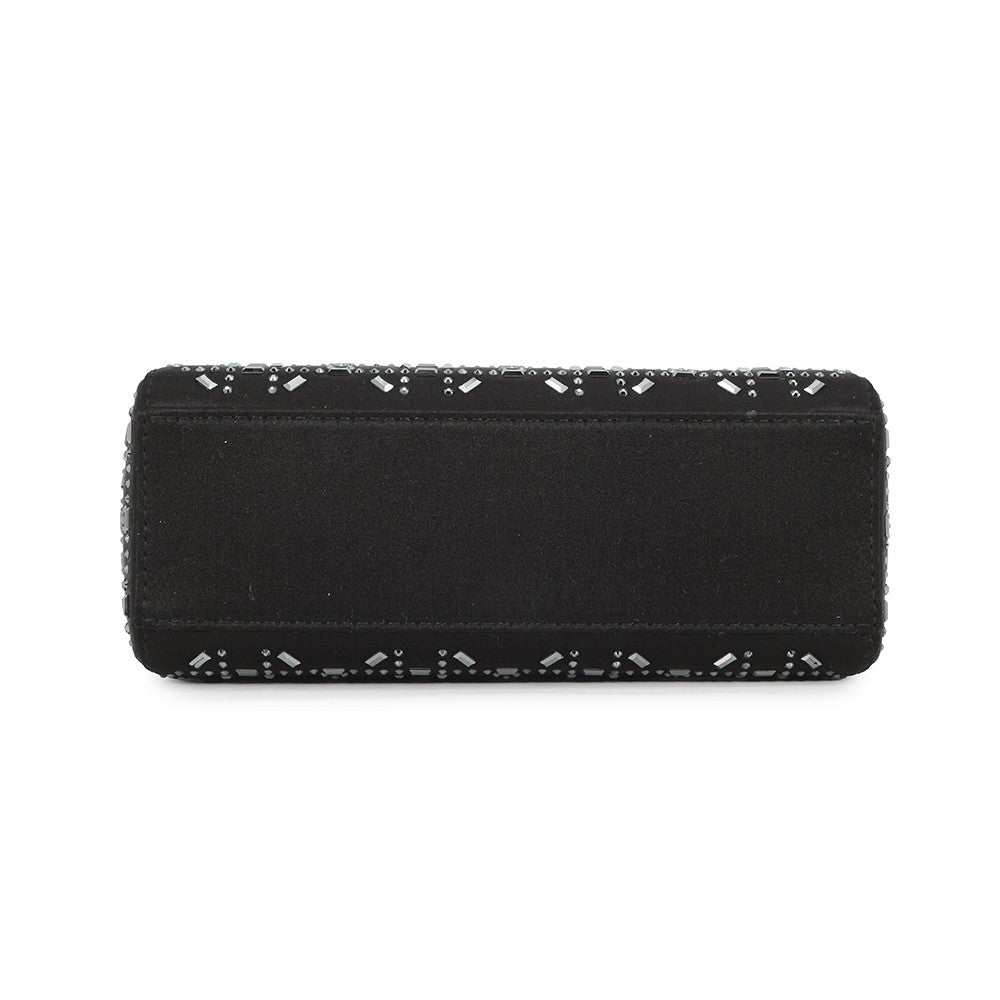 Dior Cannage Lady Dior 2-Way Handbag BlackM0500PRTC_M911 Satin Bijoux Size Mini