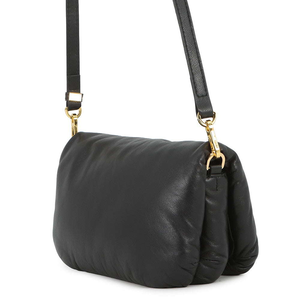 LOEWE Goya Puffer Bag Shoulder Bag BlackA896W56X01 Shiny Napa Lambskin Size Mini