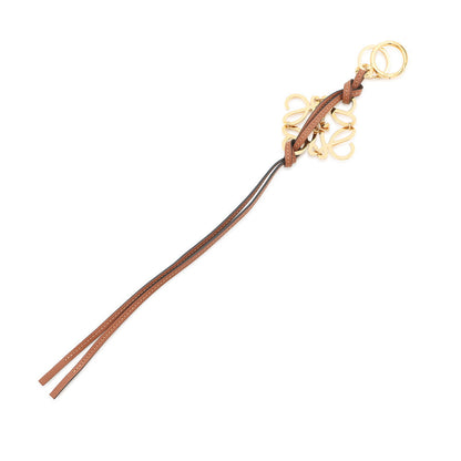 LOEWE Anagram Bag Charm TanC821232X01 Calf Leather