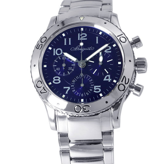 Breguet Type XX Aeronavale Japan Limited Edition (1000 bottles) W39mm Stainless Steel Blue Dial3807ST/J2/SW9