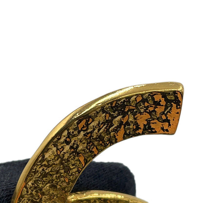 CHANEL CC Logo Brooch Gold Gold Plated