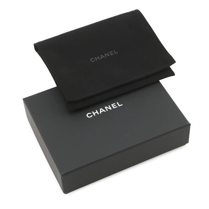 CHANEL CC Logo Matelasse Fragment Case BlackAP5015 Caviar Leather