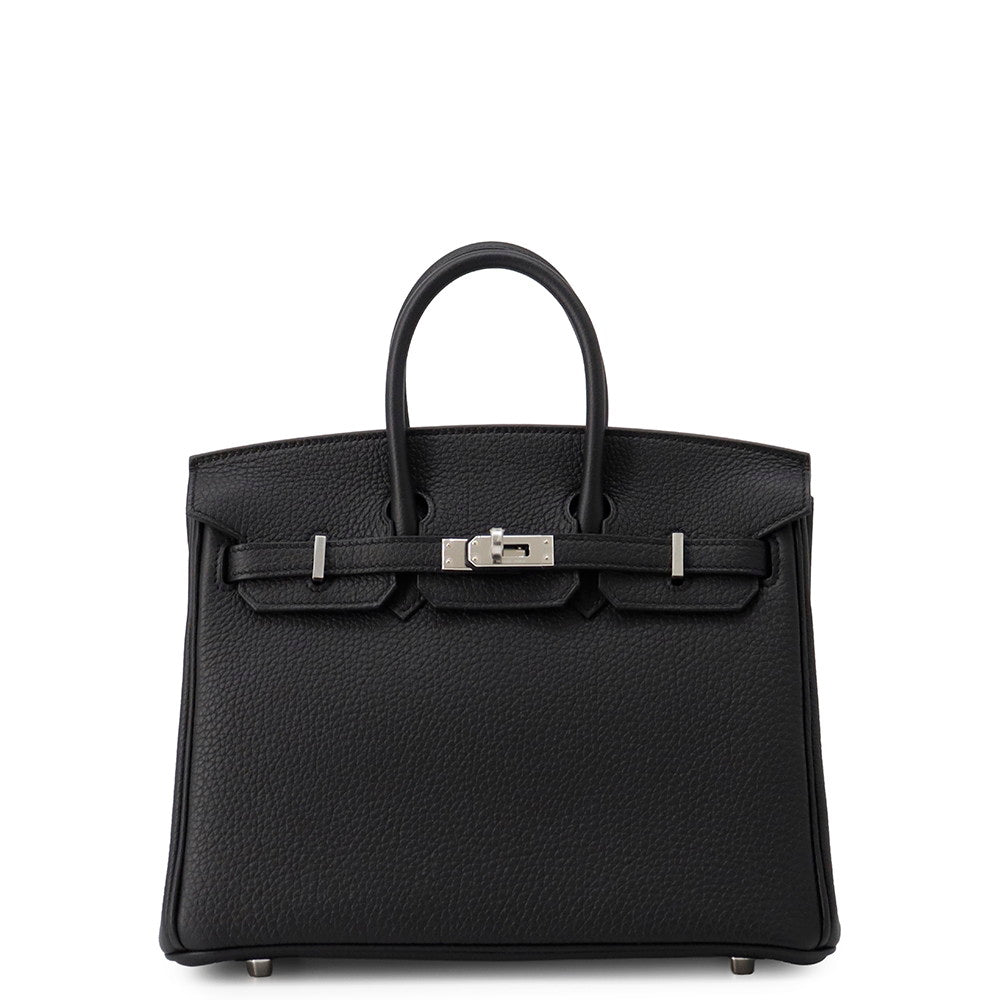 HERMES Birkin Black Togo Leather Size 25