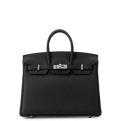 HERMES Birkin Black Togo Leather Size 25