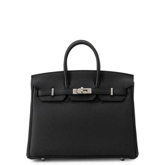 HERMES Birkin Black Togo Leather Size 25