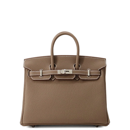 HERMES Birkin Etoupe Togo Leather Size 25