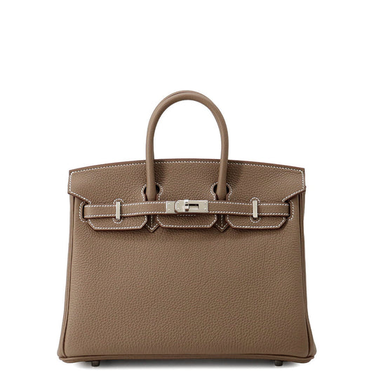 HERMES Birkin Etoupe Togo Leather Size 25