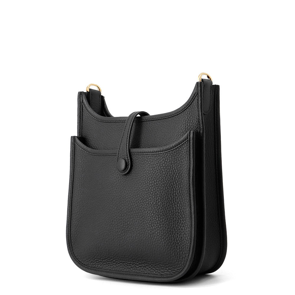 HERMES Evelyne3 Black Taurillon Clemence Size 23