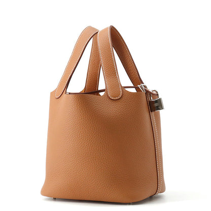 HERMES Picotin Lock Gold Taurillon Clemence Size PM