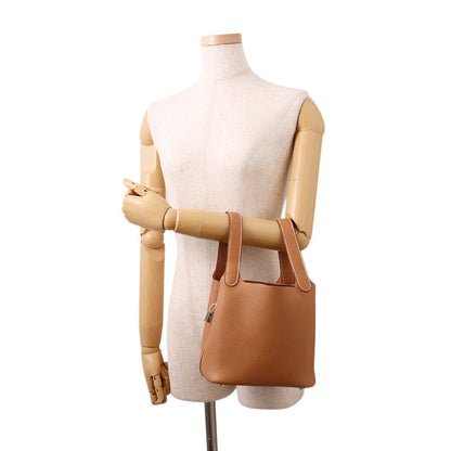 HERMES Picotin Lock Gold Taurillon Clemence Size PM
