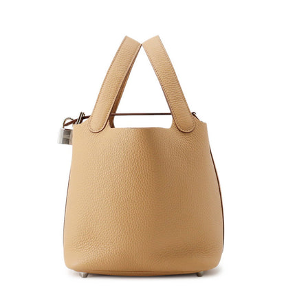 HERMES Picotin Lock Biscuit Taurillon Clemence Size PM