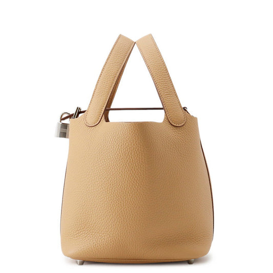 HERMES Picotin Lock Biscuit Taurillon Clemence Size PM