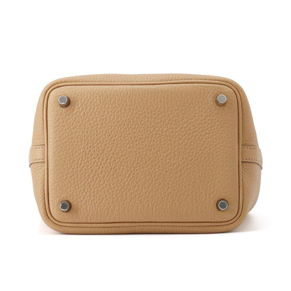 HERMES Picotin Lock Biscuit Taurillon Clemence Size PM