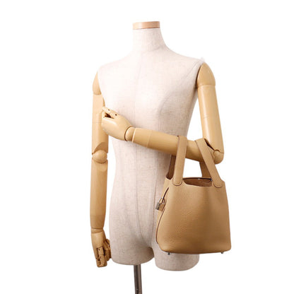HERMES Picotin Lock Biscuit Taurillon Clemence Size PM