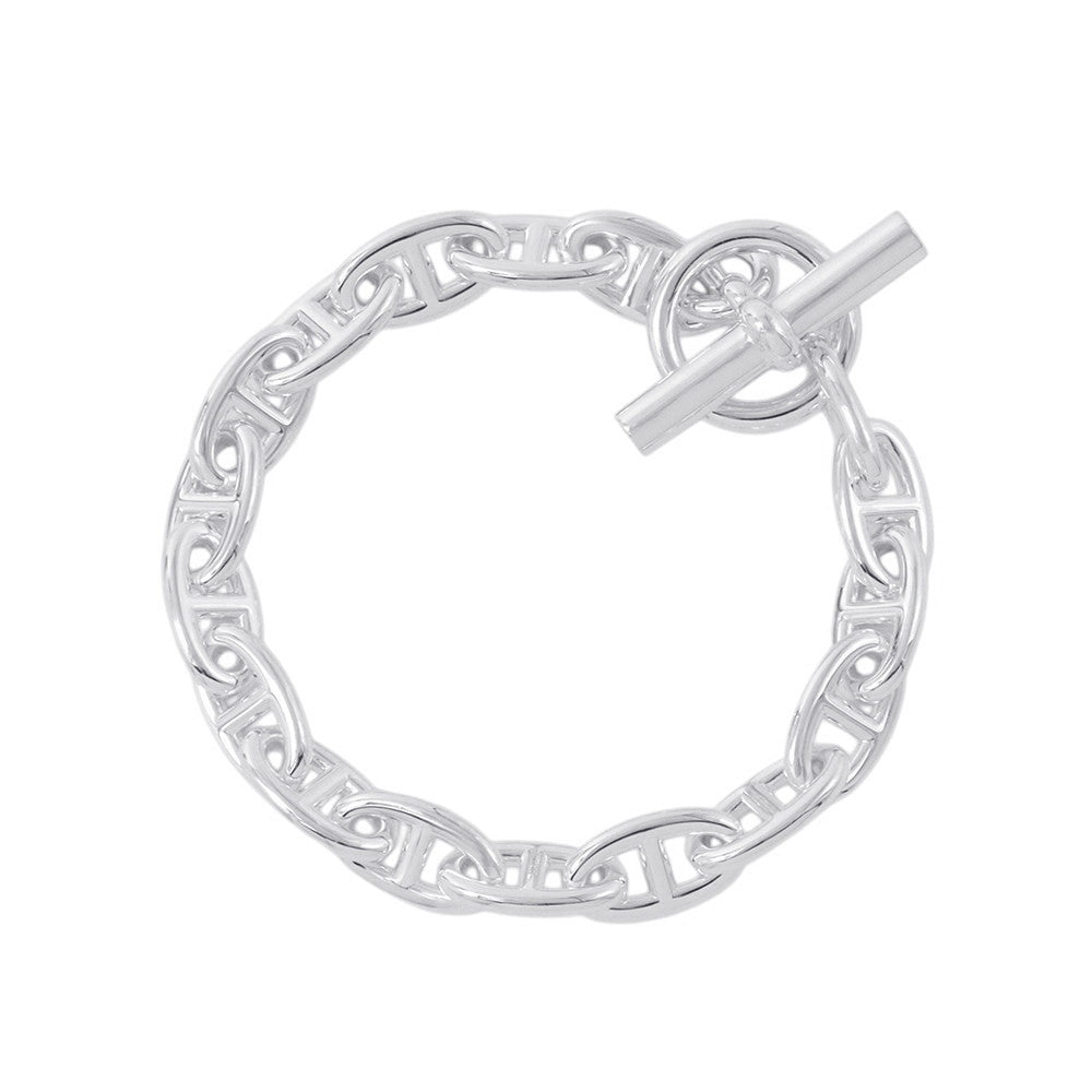 HERMES Chaine d'Ancre Bracelet 17 frames Size GM SV925