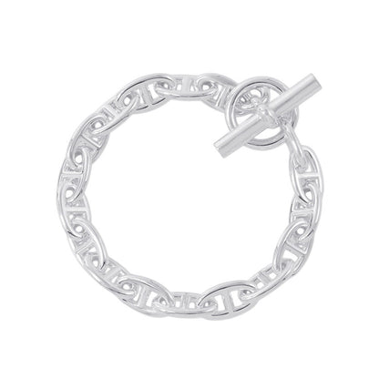 HERMES Chaine d'Ancre Bracelet 17 frames Size GM SV925