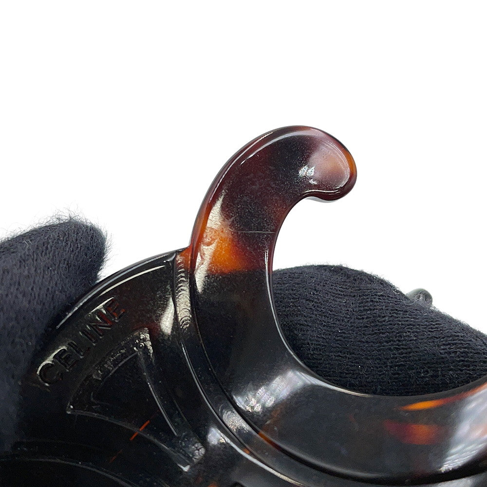 CELINE Hair Claw Size Large Dark Habana46Y856CST.19DT Acetate