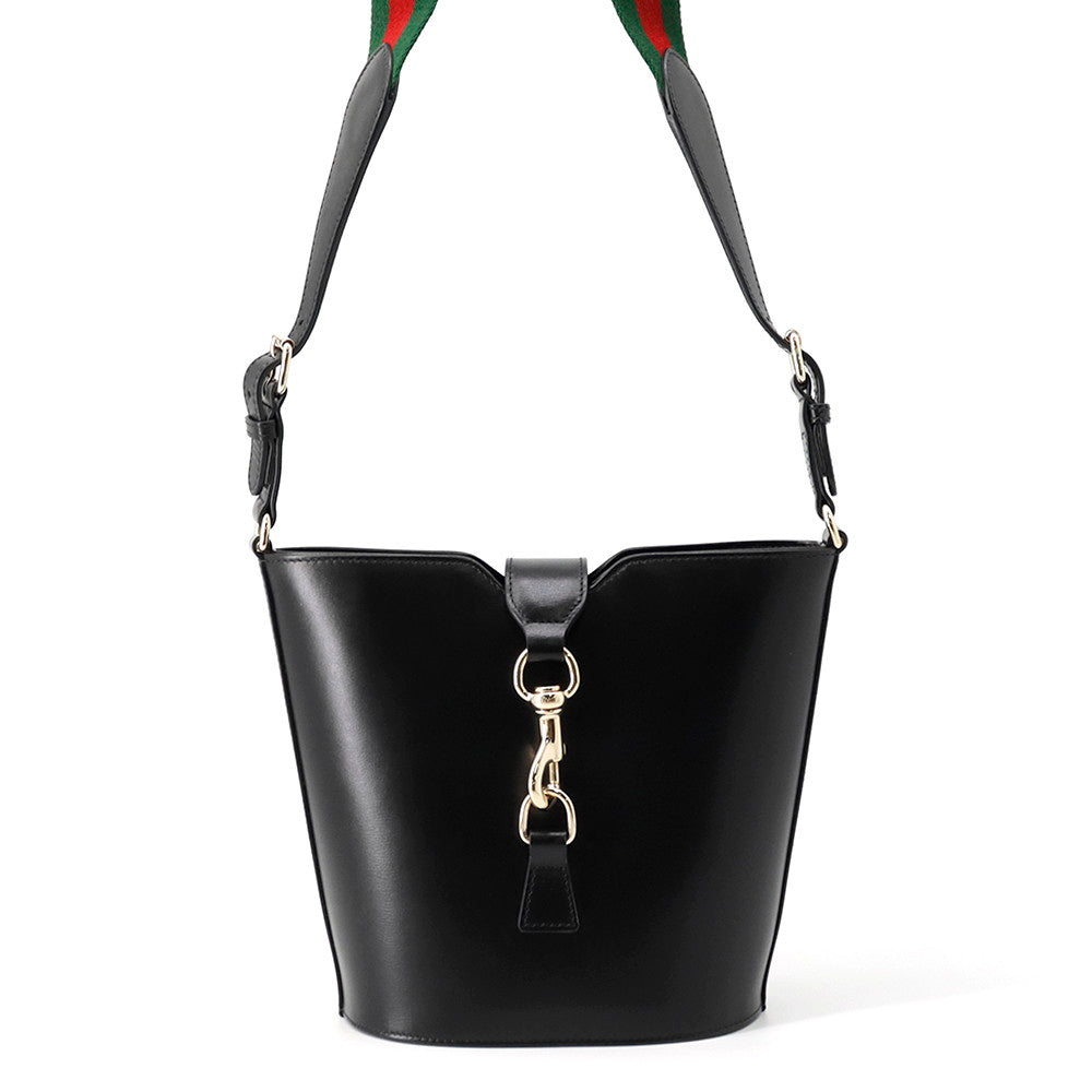 GUCCI Bucket Shoulder Bag Black782908 Leather Canvas