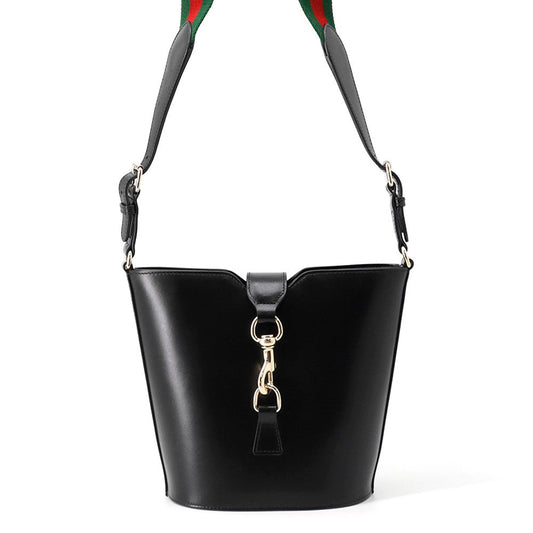 GUCCI Bucket Shoulder Bag Black782908 Leather Canvas