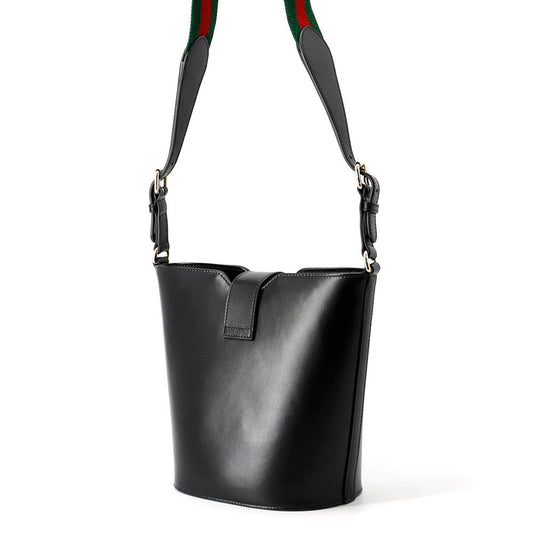 GUCCI Bucket Shoulder Bag Black782908 Leather Canvas