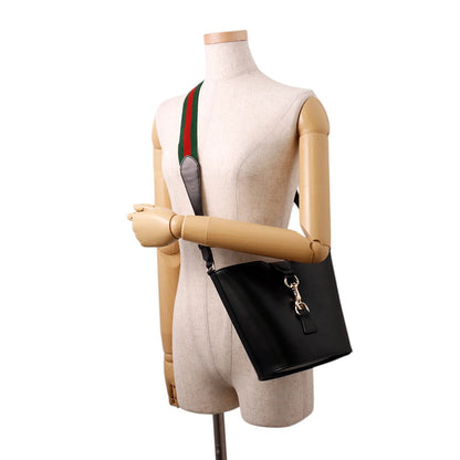 GUCCI Bucket Shoulder Bag Black782908 Leather Canvas