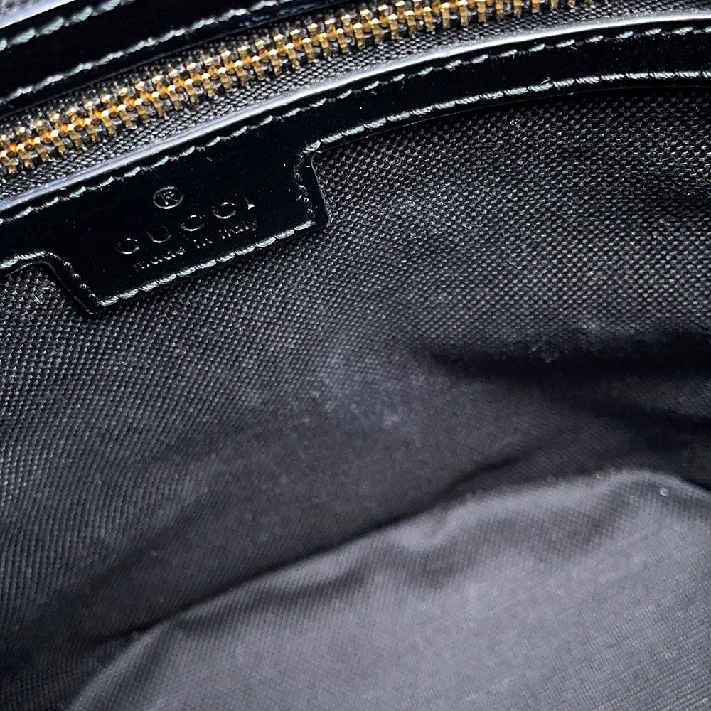 GUCCI Bucket Shoulder Bag Black782908 Leather Canvas