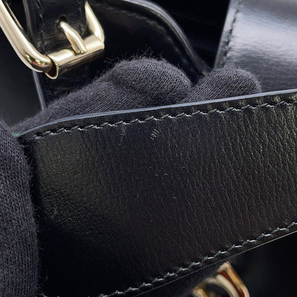 GUCCI Bucket Shoulder Bag Black782908 Leather Canvas