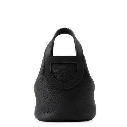HERMES In the loop Black Taurillon Clemence Swift Leather Size 18