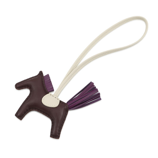 HERMES Rodeo RougeSellier/Violet/Craie Lambskin Size PM