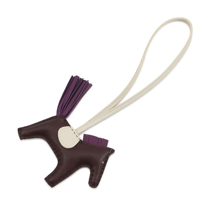HERMES Rodeo RougeSellier/Violet/Craie Lambskin Size PM
