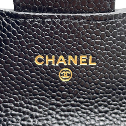 CHANEL Matelasse Classic Card Case BlackAP0214 Caviar Leather