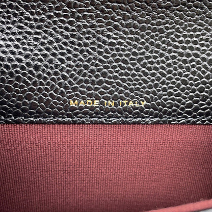 CHANEL Matelasse Classic Card Case BlackAP0214 Caviar Leather
