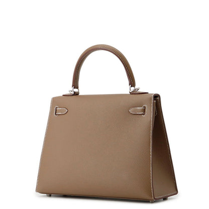 HERMES Kelly Sellier Etoupe Epsom Size 25